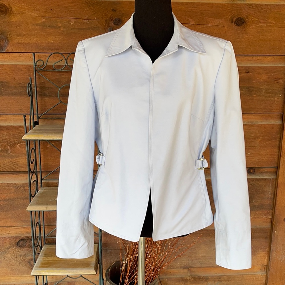 Talbots Italian Collection Lt. Blue Fitted Jacket